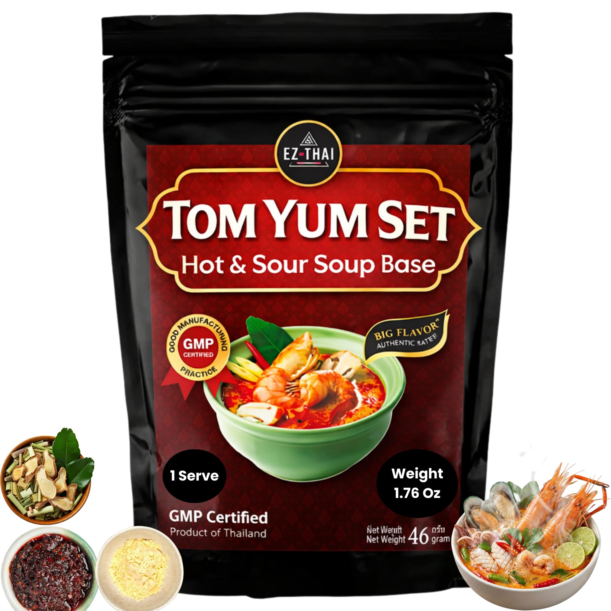 Amazon.com : EZ THAI Premium Tom Yum Soup Mix 1.6 oz - Authentic
